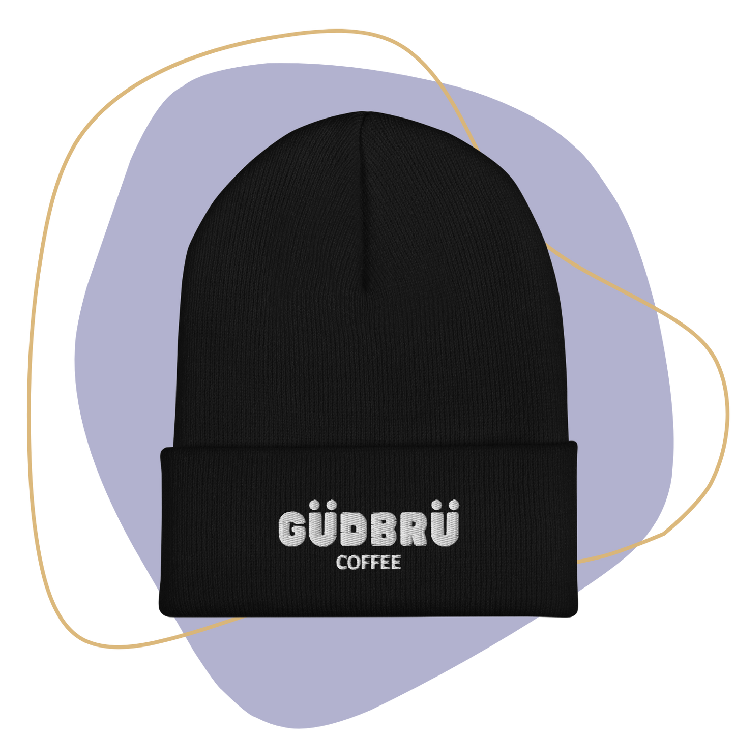GÜDBRÜ Cozy Coffee Lover's Cuffed Beanie