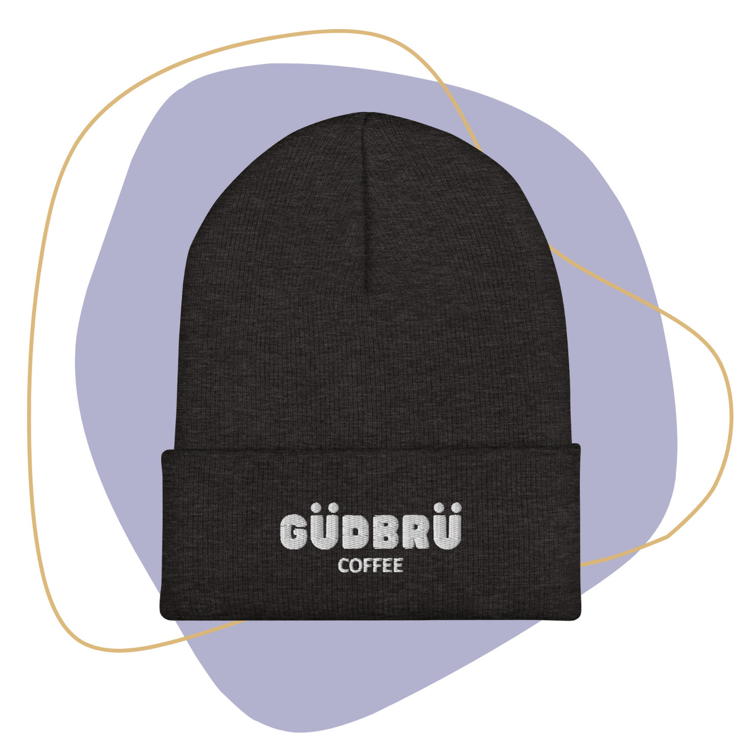 GÜDBRÜ Cozy Coffee Lover's Cuffed Beanie